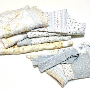 7 Salvaged Quilt Pieces