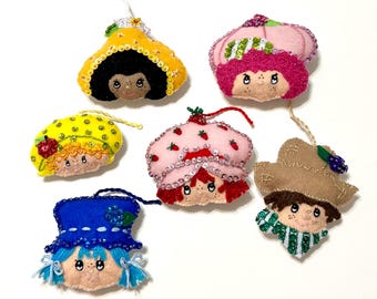 Strawberry Shortcake & Friends Ornament Set, One Of A Kind