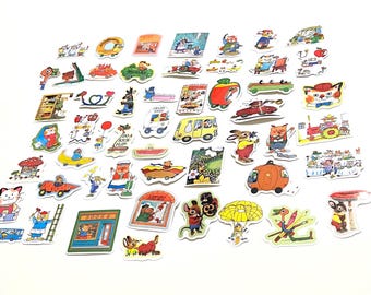 Over 50 Richard Scarry Stickers