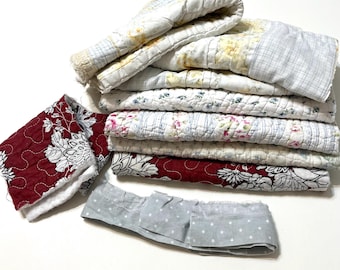 7 pezzi di trapunta recuperati