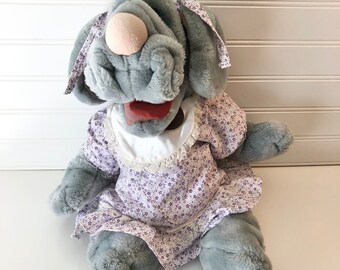 original wrinkles dog puppet