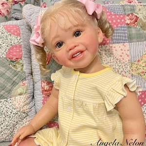 28” Jameelah Reborn Limited Edition Toddler w/ COA, Completed