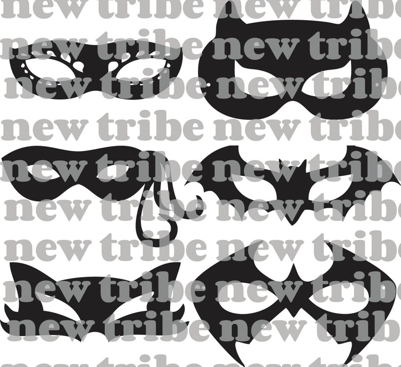 Mask 1 SVG Set image 1