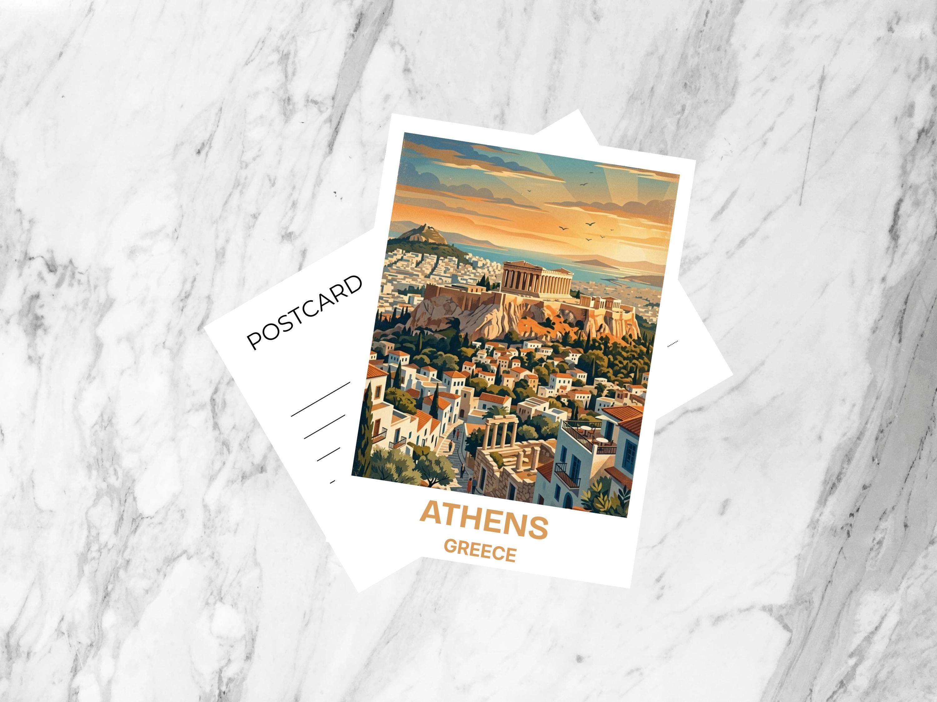 Greek Postcard - Etsy Canada