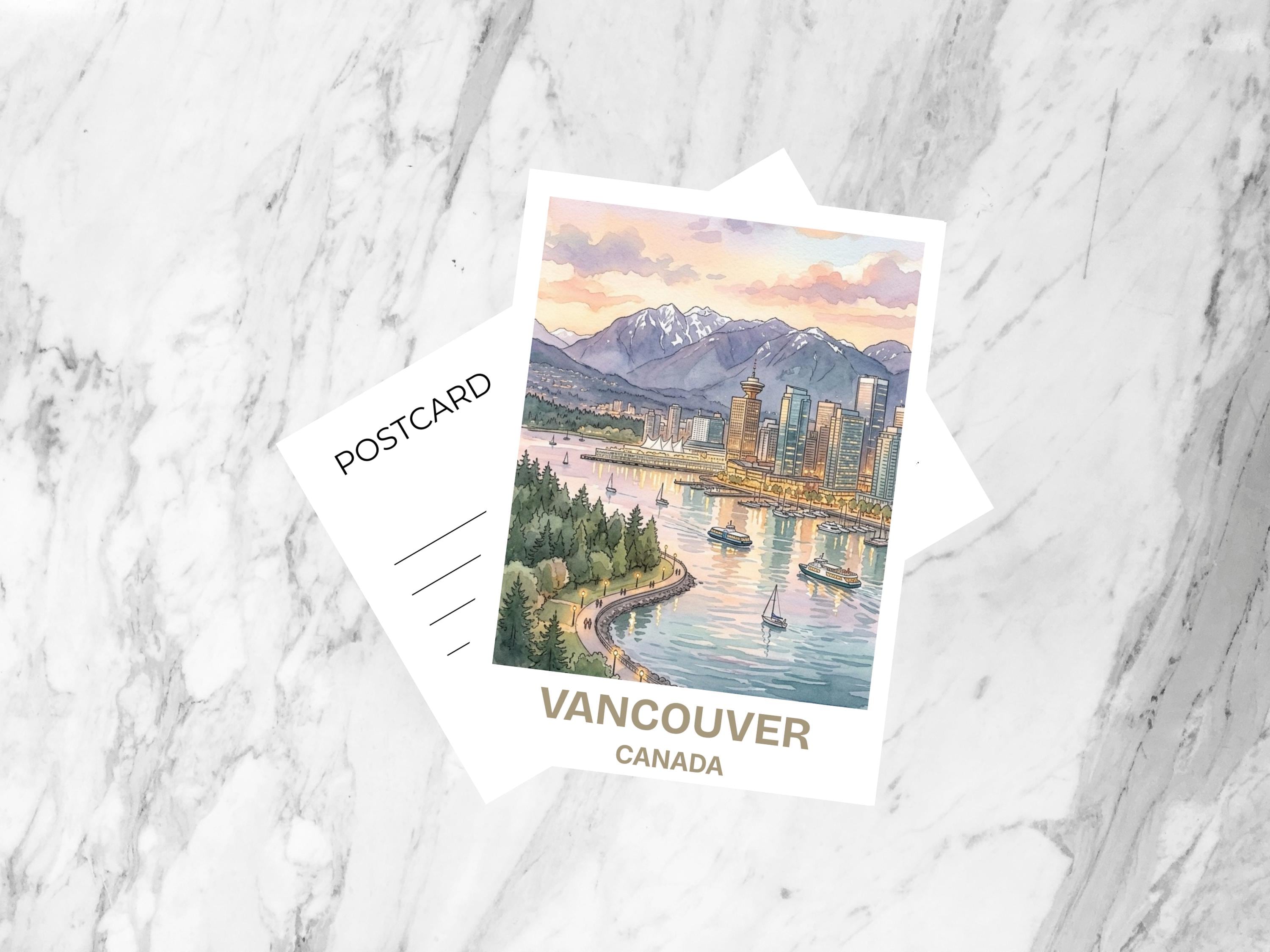 Vancouver Postcard - Etsy