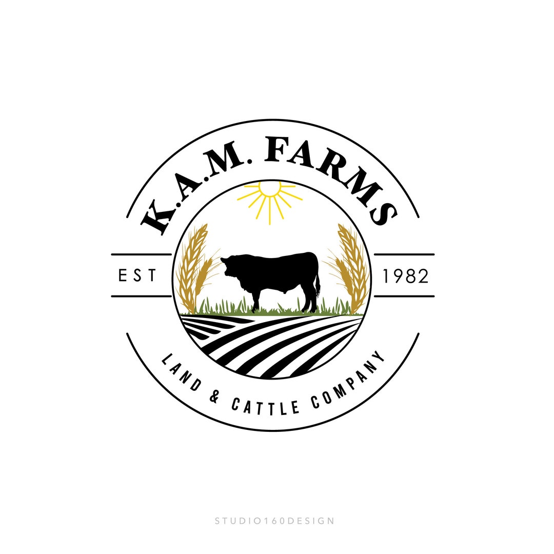 Farm Logo Design Premium Branding Package Custom Logo Design Services