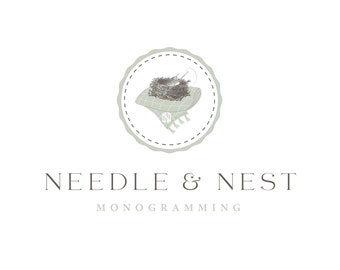 Boutique Logo Design - Nest Logo Design - Clothing Boutique Logo - Custom Branding Package - Monogramming Logo