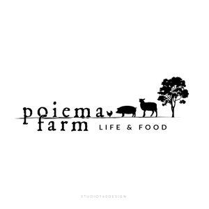 Farm Logo Design - Premium Branding Package - Custom Logo Design Services  - Rustic Farm Logo - Farm Animal Logo - Organic Logo