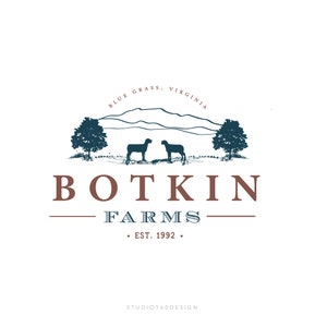 Farm Logo - Premium Branding Package - Custom Logo Design - Barn Logo Design - Rustic Farm Logo - studio160desig - Handdrawn Logo