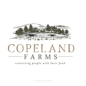 Farm Logo - Premium Branding Package - Custom Logo Design - Chicken Logo Design - Rustic Farm Logo - studio160design - Handdrawn Logo