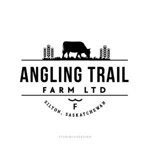 Bespoke Farm Logo - Premium Branding Package - Custom Logo Design - Barn Logo Design - Rustic Farm Logo - Landscape Art - Handdrawn Logo