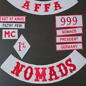 Parches bordados para planchar Nomads AFFA 1% MC