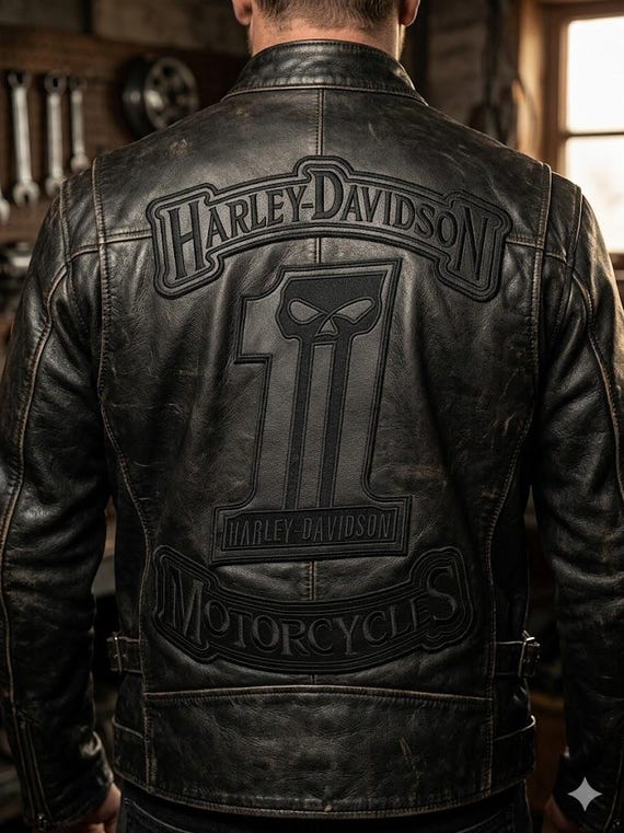 Harley Davidson No. 1 Skull Embroidery Patch Iron On for Vests Jackets