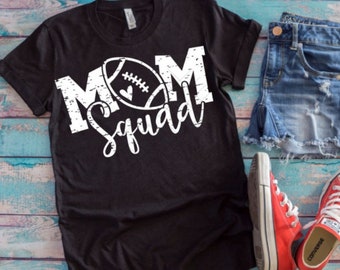 Football Mom Squad Tee - Unisex Bella Canvas Team Mom Shirt