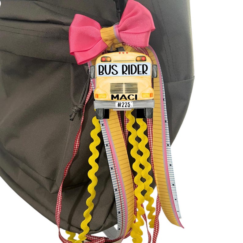 Bus Rider; Backpack Tag; School Tags; Custom Bag Tag - Etsy