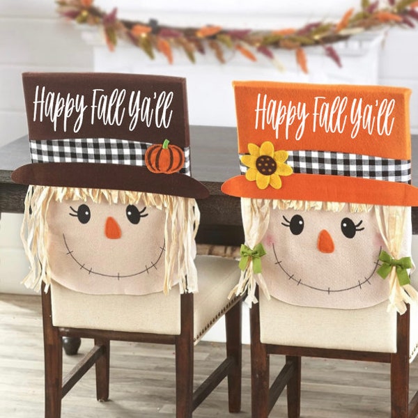 Fall Decorations-Fall Decor-Scarecrow Cover-Scarecrow Decor-Autumn Decor-Seasonal Chair Cover