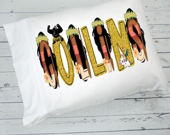 Custom Character Kids Pillow Case: Moana Design