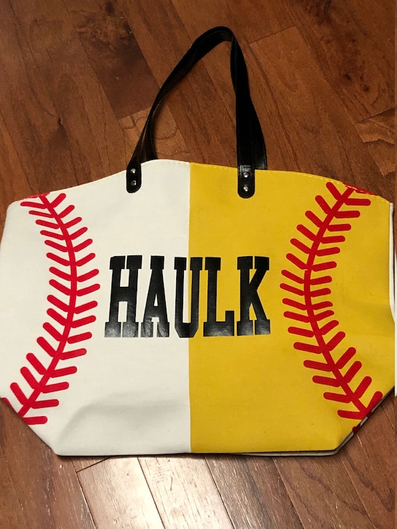 softball baseball tote bag
