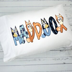Kids Pillow Case, Custom Pillow Case, Character Pillow, Character Decor