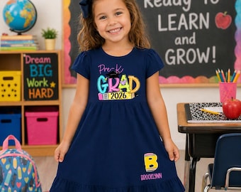 Pre K Grad Shirt; Pre K Grad Dress; Kindergarten Grad, Pre K Graduation; Graduation Outfit