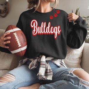 Bulldogs Sweatshirt-Bulldogs Shirt-Unisex Sweatshirt-Football Sweatshirt