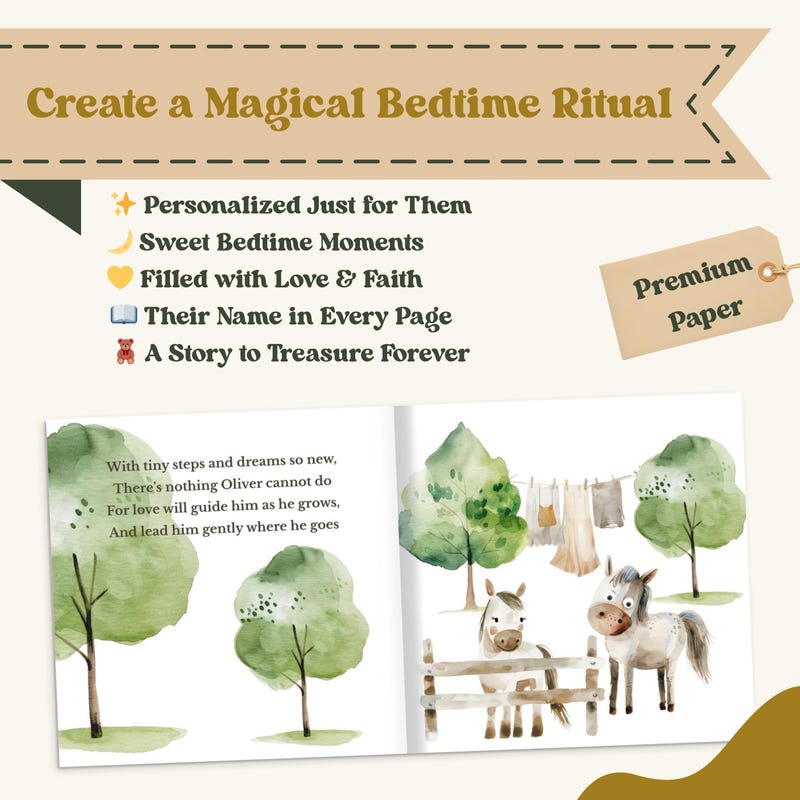 watercolor farm Christian bedtime storybook