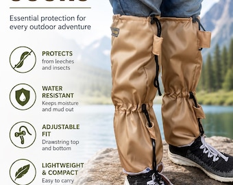 Wasserdichte Blutegelsocken für Wandern, Trekking, Camping | Jungle Insektenschutz-Gamaschen