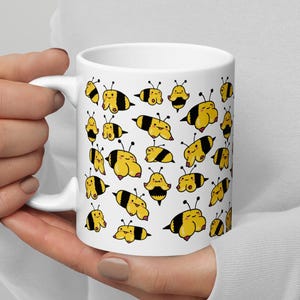 Funny Boobees Mug | Quirky Bee Ceramic Coffee Cup