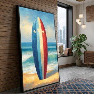 Usa Surfboard Flag - Etsy