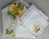 Beautiful Vintage Madeira Linen Lucheon Set c.1950 39 s