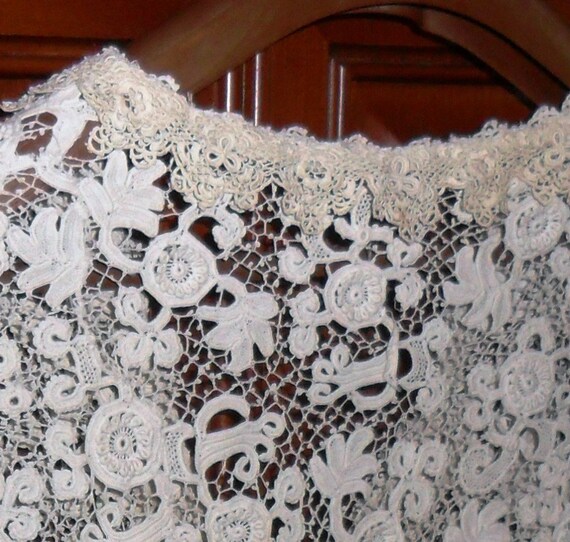 Vintage Victorian Irish Crochet Lace Jacket  c. E… - image 4