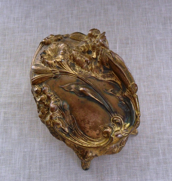 Antique Art Nouveau Jennings Brothers Jewelry Cas… - image 10