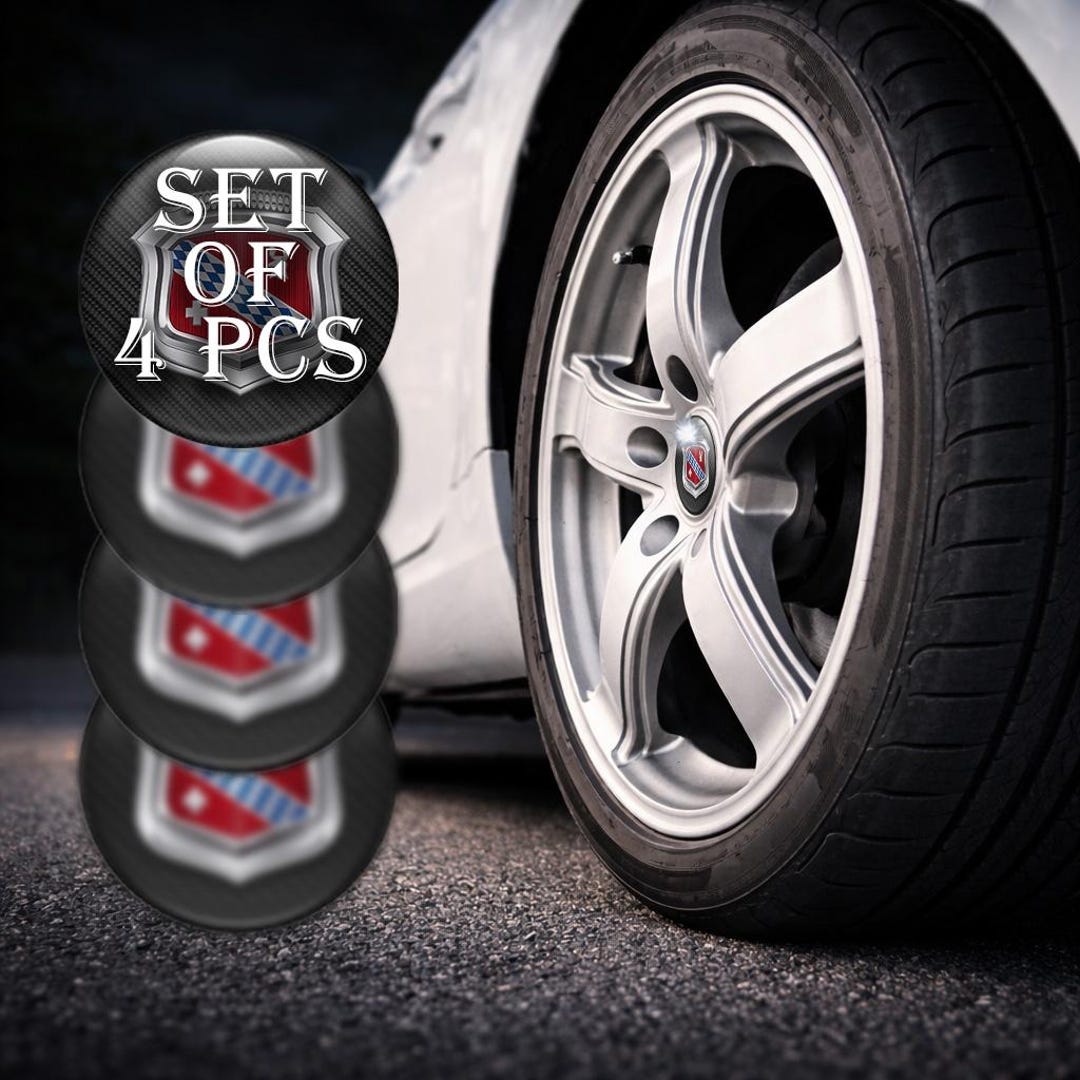 Glossy Resin Wheel Cap Overlays Set of 4 - Etsy