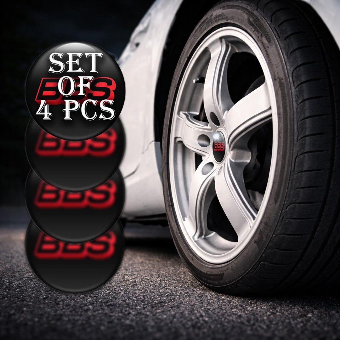 Domed Resin Wheel Cap Stickers Set of 4 - Etsy