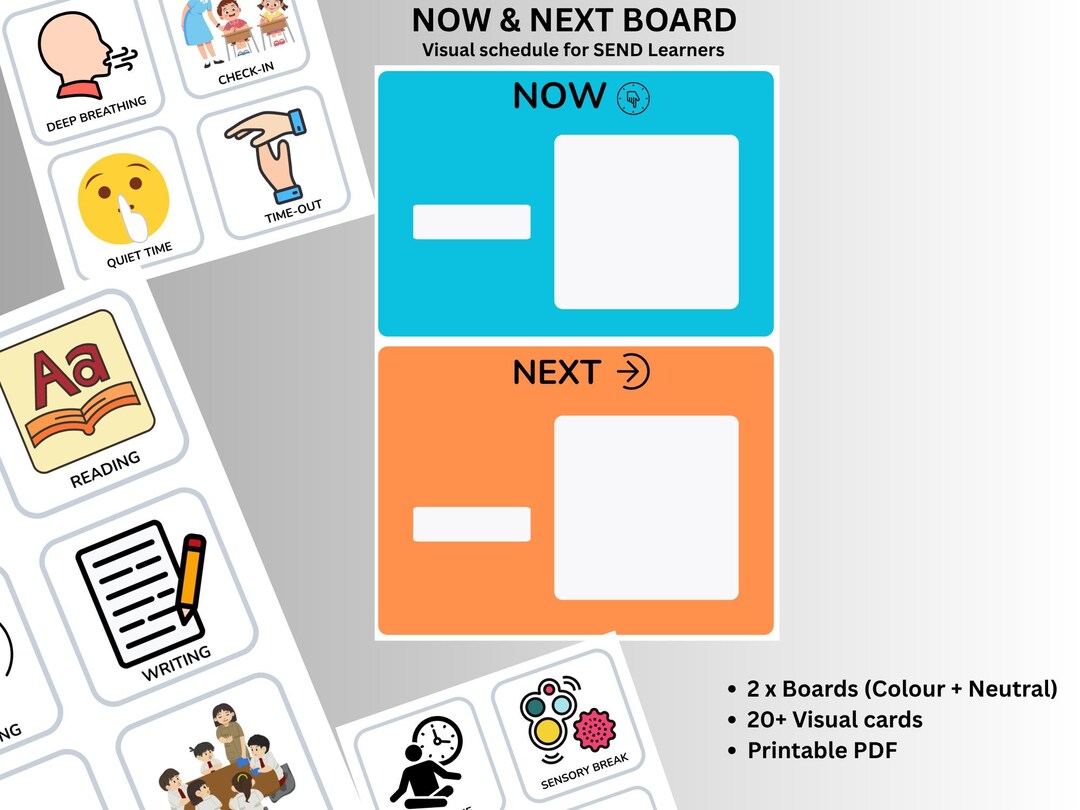 Now and Next Visual Schedule Board | Autism Routine Chart, SEN Learning ...