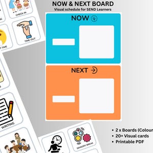 Now and Next Visual Schedule Board | Autism Routine Chart, SEN Learning Aid (Printable PDF)