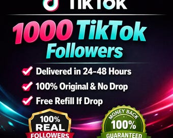1.000 TikTok Anhänger | Schnelle Lieferung | Echte & Organische Anhänger