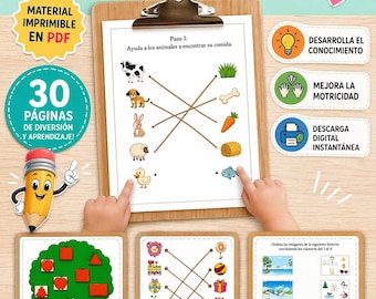 Printable Toddler Worksheets in Spanish (Ages 2–4) – 30 Fun & Educational Activities