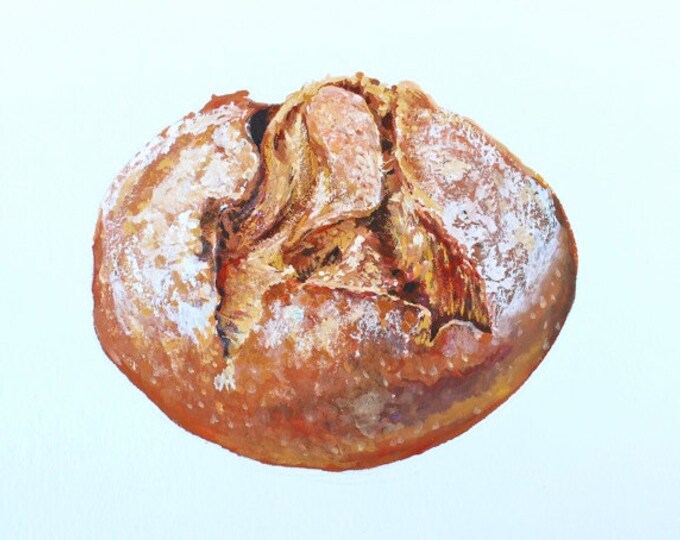 Bread Painting Realistic Original Still Life of Bread Etsy