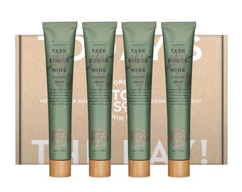 The Organic Skin Co. Task Force Nine kalmerende behandelingscrème, verpakking van 4