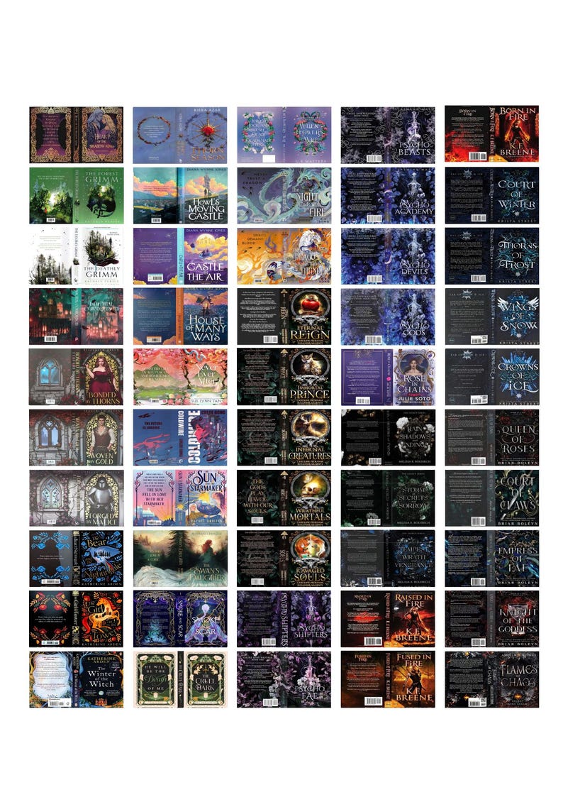 Mini Book Covers printable Bundle | 700+ Printable Dollhouse Books, Crafts (Digital Download) image 9