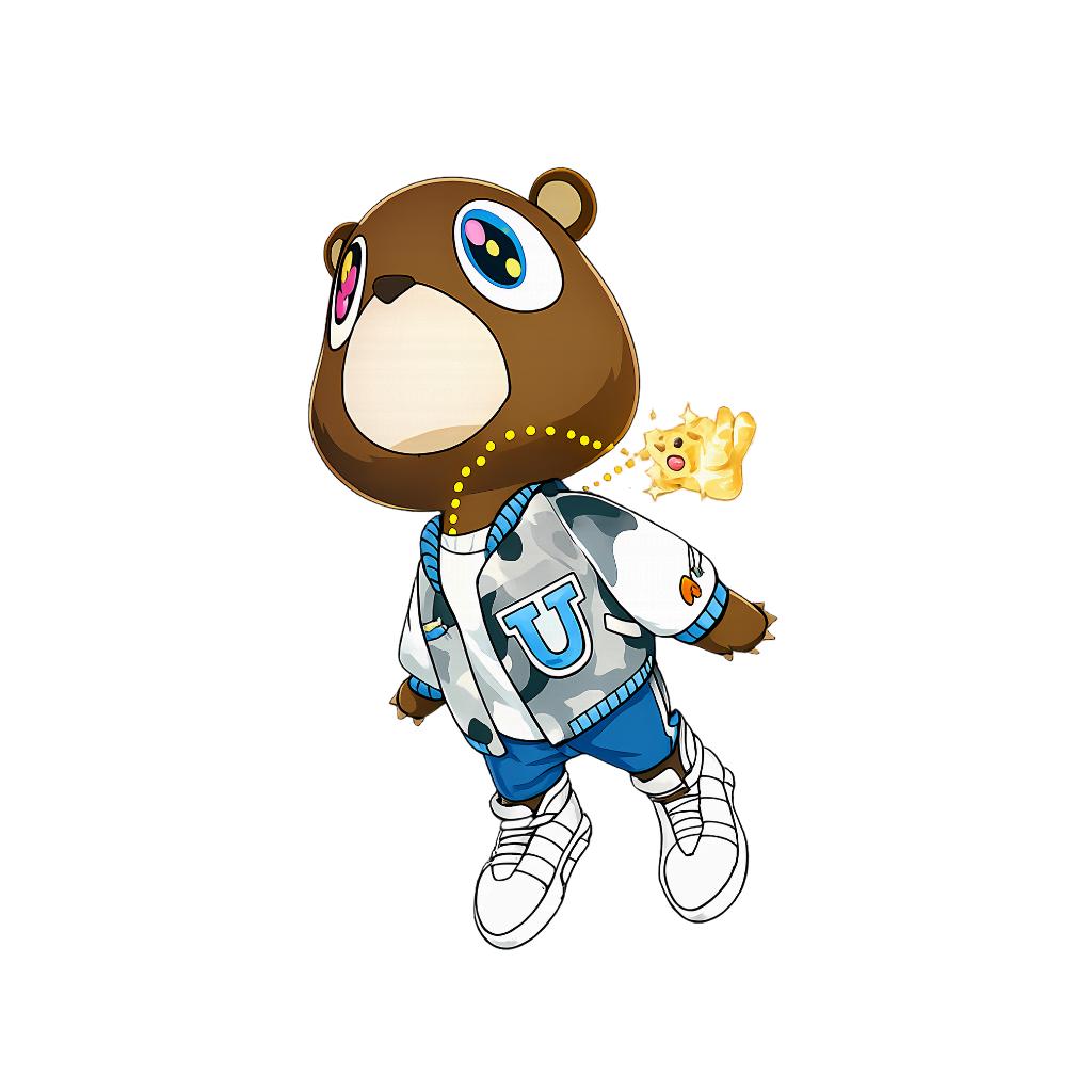 Kanye Rapper Png, Graduation Bear PNG - Etsy Australia