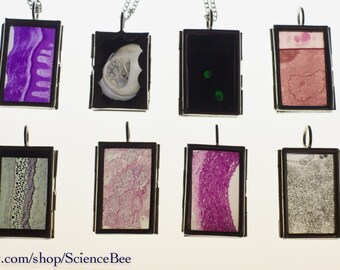Original Data Necklace by ScienceBee Rectangle Frame
