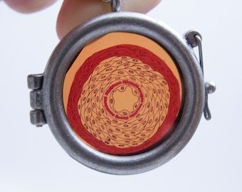 Original Data Necklace by ScienceBee Circular Frame