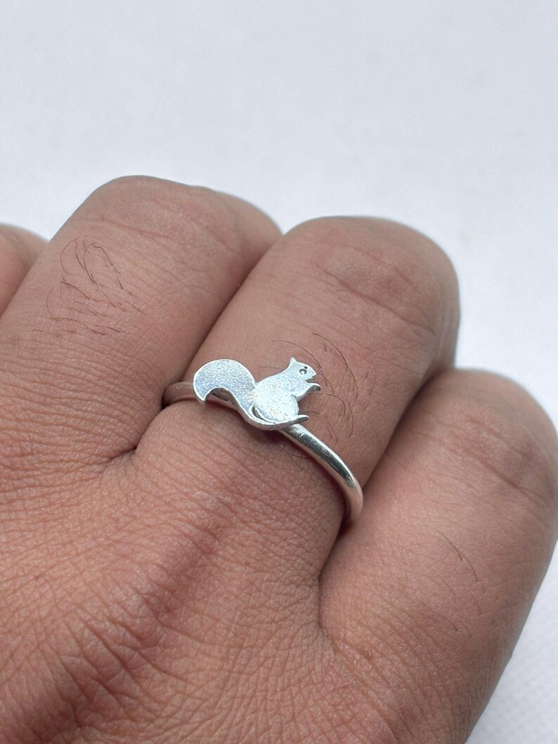 Sterling silver tiny Mickey Mouse inspired ring, mouse ring, silver Mickey ring, dainty ring, dainty Mickey ring image 8