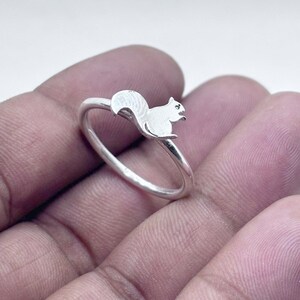 Sterling silver tiny Mickey Mouse inspired ring, mouse ring, silver Mickey ring, dainty ring, dainty Mickey ring image 7