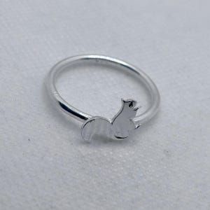 Sterling silver tiny Mickey Mouse inspired ring, mouse ring, silver Mickey ring, dainty ring, dainty Mickey ring image 4