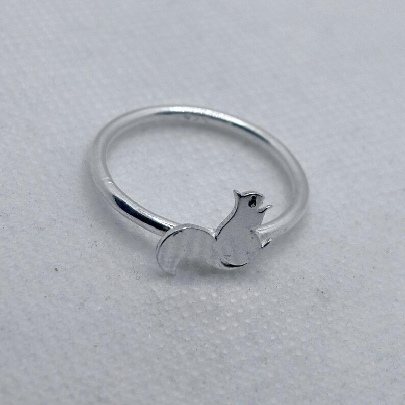 Sterling silver tiny Mickey Mouse inspired ring, mouse ring, silver Mickey ring, dainty ring, dainty Mickey ring image 4