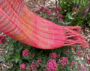 Summer Breeze-sjaal PDF-patroon voor rigid Heddle weefgetouw