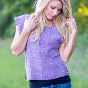 Tabard Vest for Pin or Zoom Loom and Knitting | PDF Pattern Instant Download